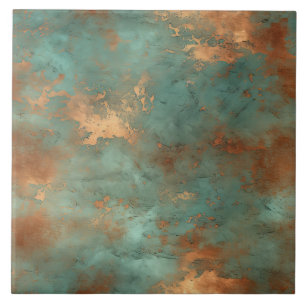 Kupfer Patina Rustikale Keramik Fliese