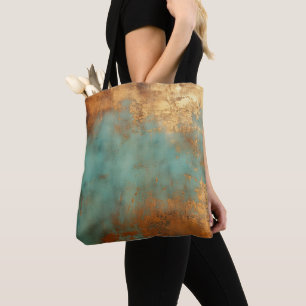Kupfer-Patina Rustikales Metallisch Tasche