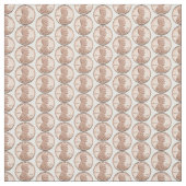Kupfer Penny Coin Pattern - Lincoln Cent Design Stoff (Muster)