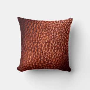 Kupfer Penny Imitats Leather Design Kissen