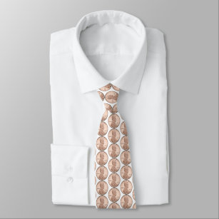 Kupfer Pennys Money Array Krawatte