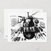 Kupfer Postkarte (Vorne/Hinten)