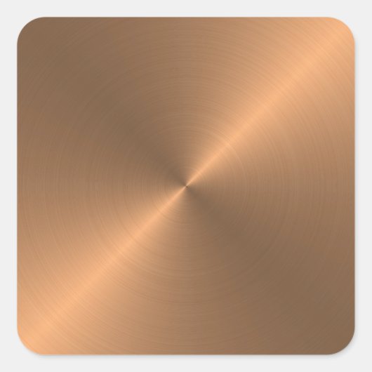 Kupfer Quadratischer Aufkleber (Vorderseite)