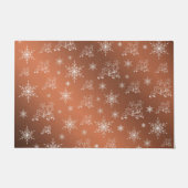 Kupfer,Rentier, Stern, Sterne, Schneeflocke, Weihn Fußmatte (Vorderseite)