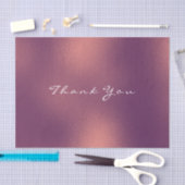 Kupfer Rose Gold Blush Metallic Danke Luxus Seidenpapier (Handwerk)