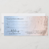 Kupfer Rose Gold Glitzer & Blue Make-up Künstler (Rückseite)