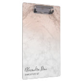 Kupfer Rose Gold Glitzer Marmor Makeup Künstler Klemmbrett (Rechts)