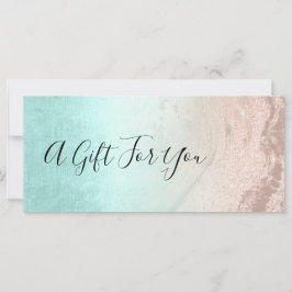 Kupfer Rose Gold Glitzer & Minze Make-up Künstler