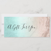 Kupfer Rose Gold Glitzer & Minze Make-up Künstler (Vorderseite)