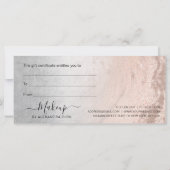 Kupfer Rose Gold Glitzer & Silber Make-up Künstler (Rückseite)