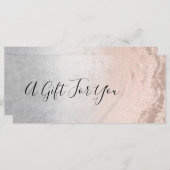 Kupfer Rose Gold Glitzer & Silber Make-up Künstler (Vorne/Hinten)