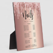 Kupfer-Rose Gold Glitzer Tropfen Nägel-Geräte Fotoplatte (Seite)