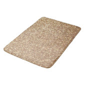 Kupfer-Rose Gold Metallischer Glitzer Badematte (Schrägansicht)
