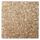 Kupfer-Rose Gold Metallischer Glitzer Fliese (Vorderseite)