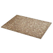 Kupfer-Rose Gold Metallischer Glitzer Schneidebrett (Ecke)