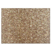 Kupfer-Rose Gold Metallischer Glitzer Schneidebrett (Vorderseite)