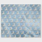 Kupfer-Rose Gold Weihnachtsrentiere-Marmor Geschenkpapier (Flach)