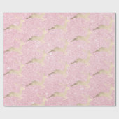 Kupfer-Rose Gold Weihnachtsrentiere-Marmor Geschenkpapier (Flach)