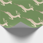 Kupfer-Rose Gold Weihnachtsrinder Muster Geschenkpapier (Ecke)