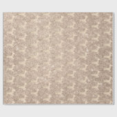 Kupfer-Rose Gold Weihnachtsrinder Muster Geschenkpapier (Flach)