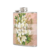 Kupfer-Rose Goldblütenmutter Flachmann (Links)