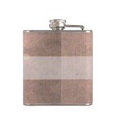 Kupfer-Rose Goldblütenmutter Flachmann (Rückseite)