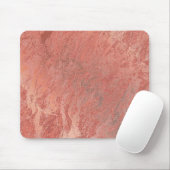 Kupfer-Rose Goldkorallensteine-Blush-Marmor Mousepad (Mit Mouse)