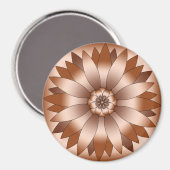 Kupfer-Rosette Magnet (Vorderseite/Rückseite)