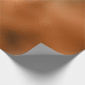 Kupfer Rost Aquamarin Patina Metallic Grungy Abstr Geschenkpapier (Ecke)