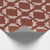 Kupfer Rote Künste und Kunsthandwerk Schmetterling Geschenkpapier (Ecke)