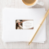 Kupfer Roush Gold Foto Große Rücksendeadresse Adressaufkleber (Insitu)