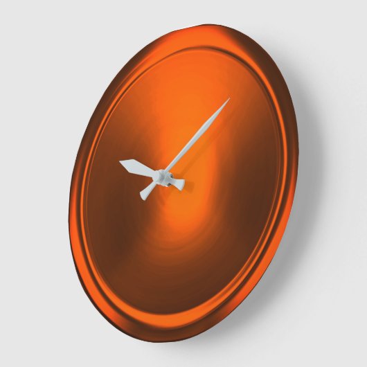 Kupfer-Rust-Taste Große Wanduhr (Winkel)