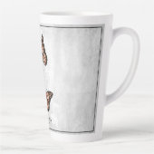 Kupfer Schmetterling Personalisiert Latte Tasse (Rechts)