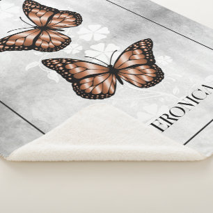 Kupfer-Schmetterling Personalisiert Sherpadecke