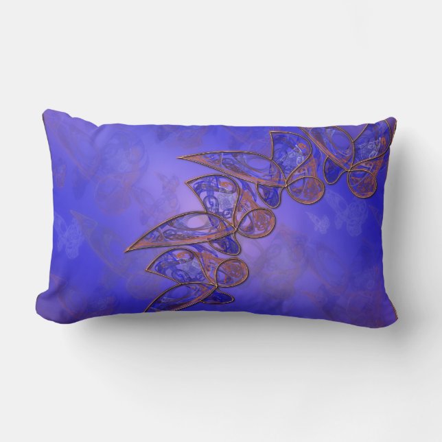 Kupfer-Schmetterlinge Kissen (Vorderseite)