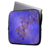 Kupfer-Schmetterlinge Laptop-Sieb Laptopschutzhülle (Vorderseite Links)