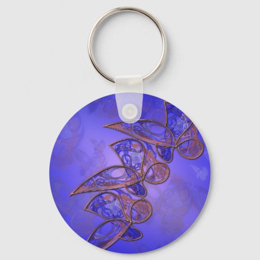 Kupfer-Schmetterlinge-Schlüsselanhänger Schlüsselanhänger (Vorderseite)