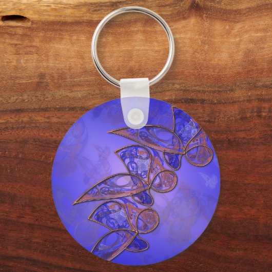 Kupfer-Schmetterlinge-Schlüsselanhänger Schlüsselanhänger (Vorderseite)