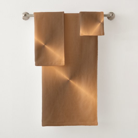 Kupfer-Shine-Winkel Badhandtuch Set (Insitu)