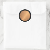 Kupfer-Shine-Winkel Runder Aufkleber (Tasche)