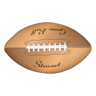Kupfer-Shine-Winkel zwei Textbereiche Football