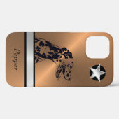 Kupfer/Silber-Dalmatiner-Dog iPhone Case (Rückseite (Horizontal))