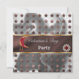 Kupfer Silberfolie Gold Glitter Rote Mond Valentin Einladung