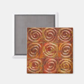 Kupfer-Spiralfliesen Magnet (Vorderseite/Rückseite)