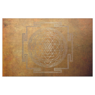 Kupfer Sri Yantra - Fabric Stoff
