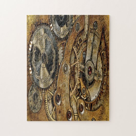 Kupfer Steampunk Antik Puzzle (Vertikal)