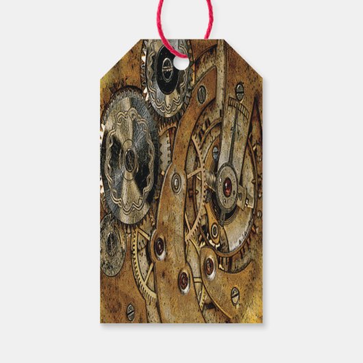 Kupfer Steampunk Antike Geschenkanhänger (Rückseite)