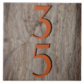 Kupfer Stone House Number Double #s Vertikal Fliese (Vorderseite)