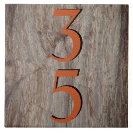 Kupfer Stone House Number Double #s Vertikal Fliese