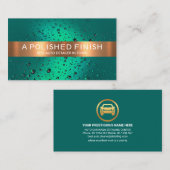 Kupfer Streifen auf Wasser Drop Auto Auto Visitenkarte (Vorne/Hinten)